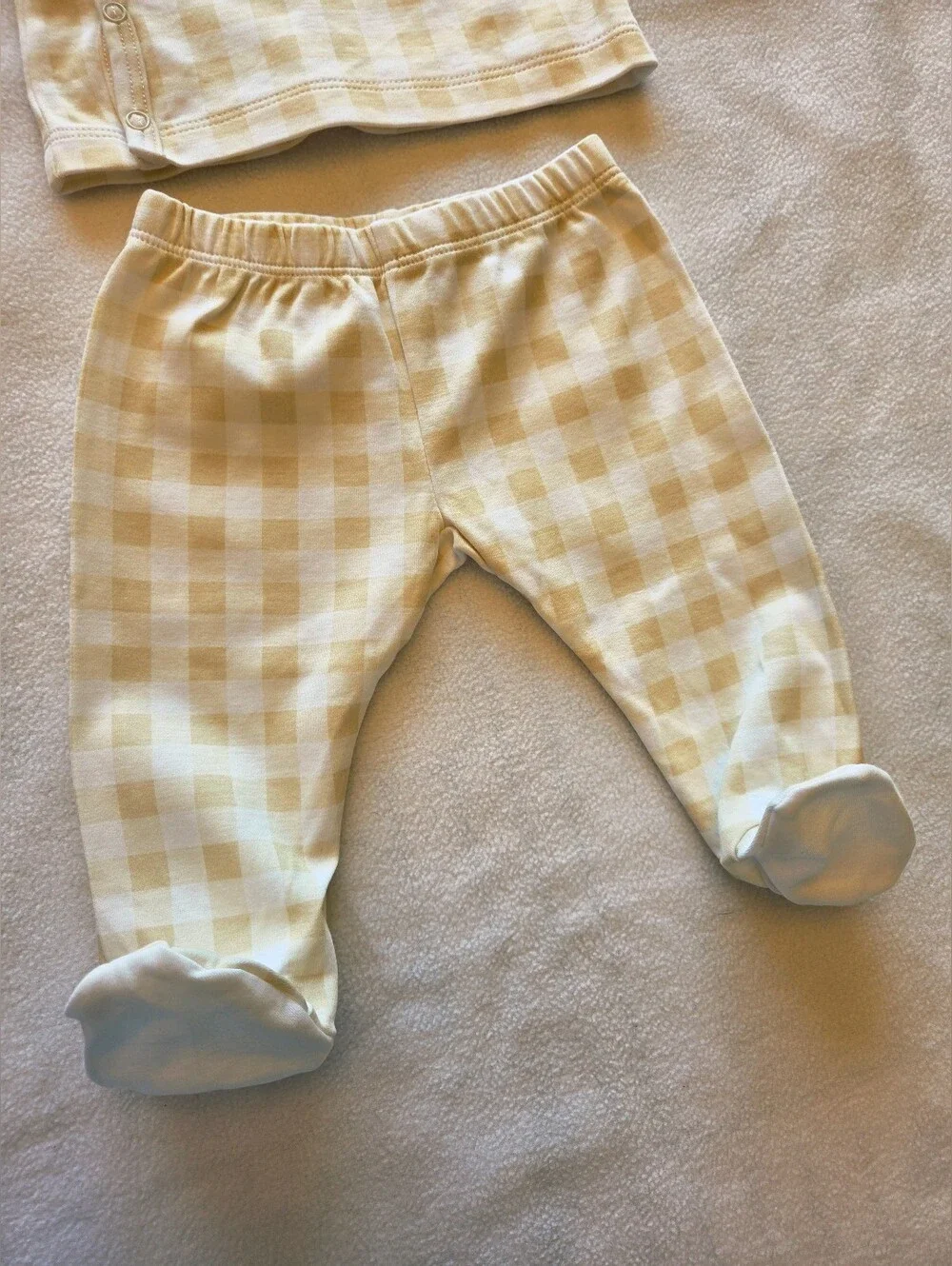 The Beaufort Bonnet Company Yellow Gingham Baby Matching Set